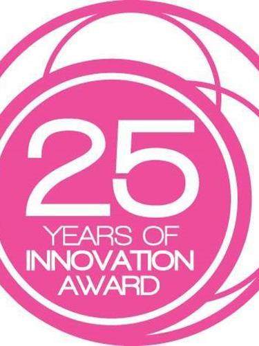 Matrixyl 25年创新奖粉色圆圈标志